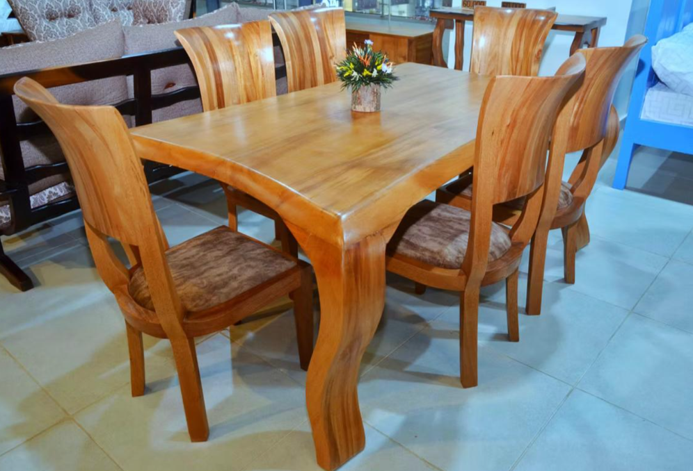 6 Seater Dining wood